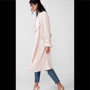 Express Blush Duster Trench- NWOT